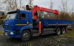 манипулятор Камаз в Работе